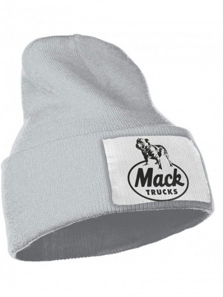 Skullies & Beanies Unisex Mack Trucks Beanie Hat Winter Warm Knit Skull Hat Cap - Gray - CN18KSC0URU $32.02