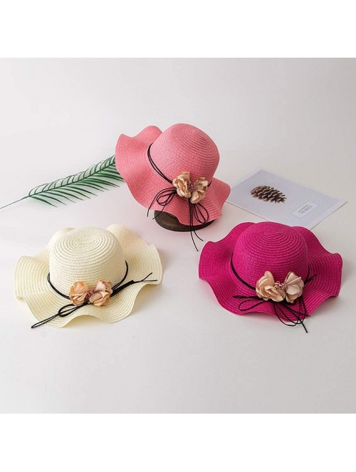 Sun Hats Women Summer Hat Cotton Linen Fisherman Cap Sunscreen Foldable Solid Color Beach Hat - Hot Pink - CM18R2K8Y3X $11.22