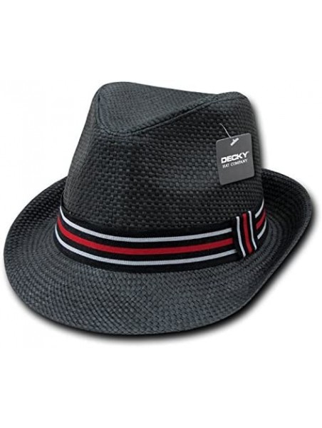 Fedoras Men's Fedoras - Black - C5115T8VCAL $31.35