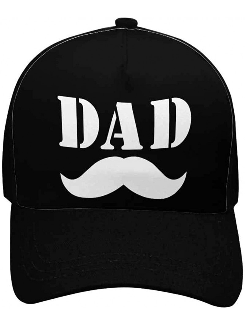 Baseball Caps Best Dad Ever Adjustable Men Baseball Caps Classic Dad Hats for Papa Father- Black - Design 4 - CS18QA8Q3K3 $27.22