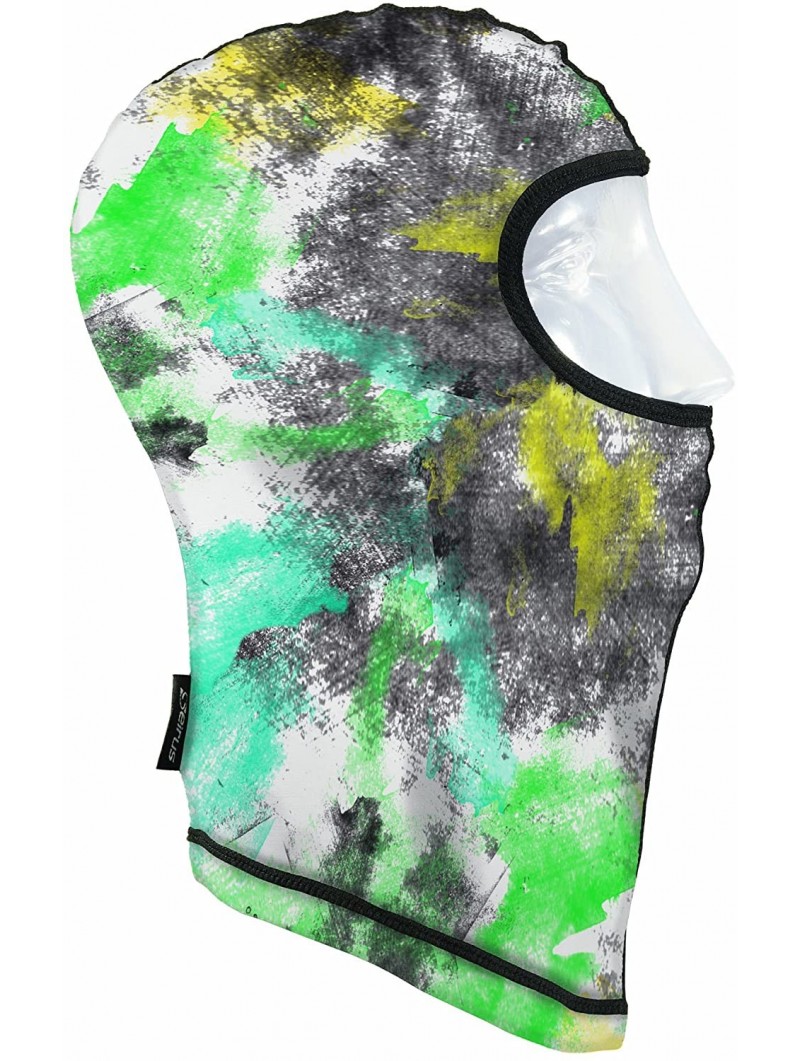 Balaclavas Dynamax Balaclava Prints Head Neck & Face Mask - Watercolor-green - CG119WT71SV $18.82