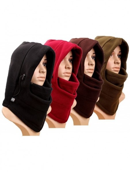 Balaclavas Ascetic Tour Balaclava Hat Winter Warmer Full Face Hat Wind Proof Neck - Coffee - CC11PVEZ2RX $15.06