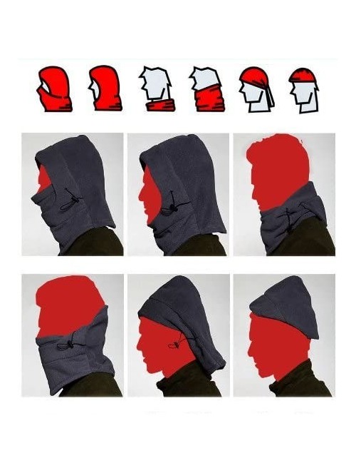 Balaclavas Ascetic Tour Balaclava Hat Winter Warmer Full Face Hat Wind Proof Neck - Coffee - CC11PVEZ2RX $15.06