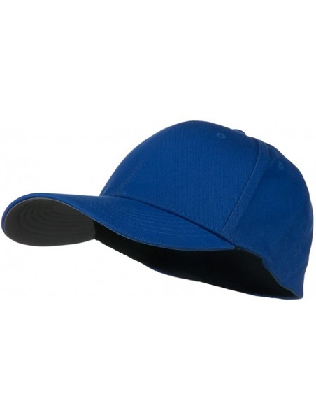 Baseball Caps Structured Brushed Twill Flexible Big Size Cap - Royal - C7118E50YU1 $13.17