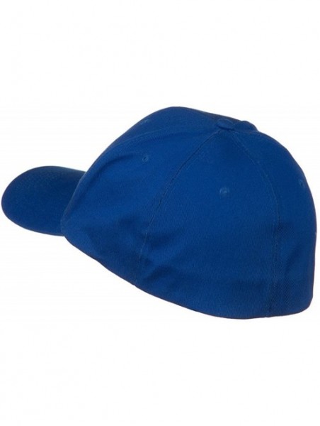 Baseball Caps Structured Brushed Twill Flexible Big Size Cap - Royal - C7118E50YU1 $13.17