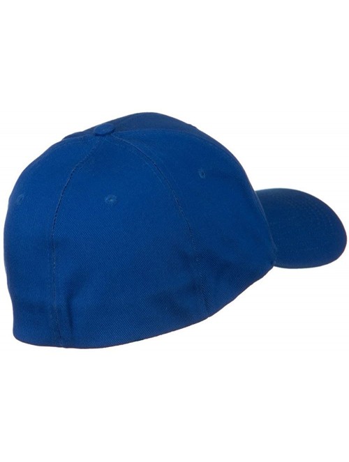 Baseball Caps Structured Brushed Twill Flexible Big Size Cap - Royal - C7118E50YU1 $13.17