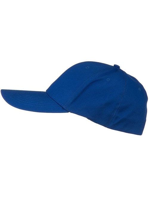 Baseball Caps Structured Brushed Twill Flexible Big Size Cap - Royal - C7118E50YU1 $13.17