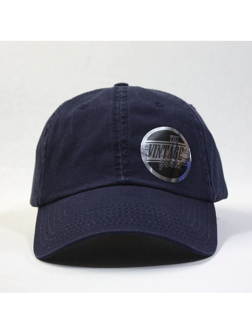 Baseball Caps Classic Solid Cotton Adjustable Dad Hat Baseball Cap - Navy - CB12OB9USHR $10.82