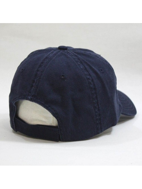 Baseball Caps Classic Solid Cotton Adjustable Dad Hat Baseball Cap - Navy - CB12OB9USHR $10.82