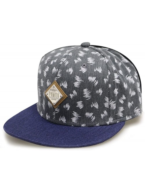 Baseball Caps Pamoa Pmcf540 Grass Pattern Snapback Hats - Navy - CQ124DU6L11 $21.61