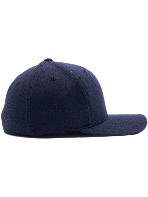 Visors Custom Hat 6277 and 6477 Flexfit caps Embroidered. Place Your Own Logo or Design - Deep Navy - CJ18W0ZHUA9 $44.15