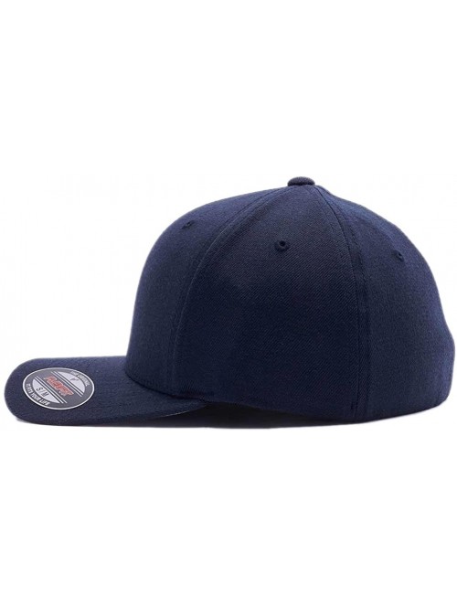 Visors Custom Hat 6277 and 6477 Flexfit caps Embroidered. Place Your Own Logo or Design - Deep Navy - CJ18W0ZHUA9 $44.15