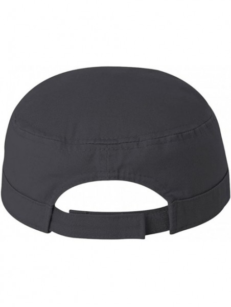 Baseball Caps Cotton Twill Cadet Military Style Hat Cap - Charcoal - C312N2IJ7R2 $17.78