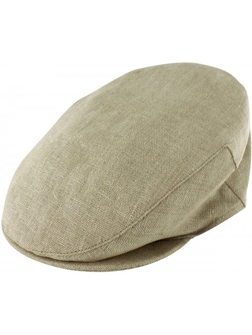 Newsboy Caps Irish Linen Cap - Dove - C518EI762C4 $28.42