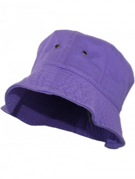 Bucket Hats Simple Solid Cotton Bucket Hat - Lavender Purple - C011VEJHTL1 $15.63