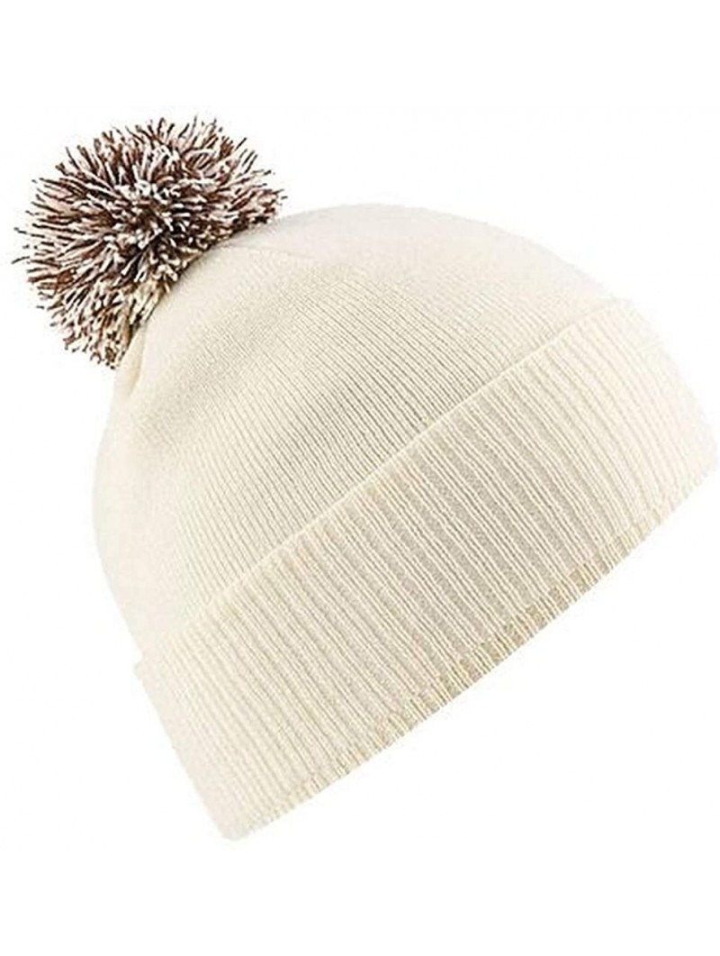 Skullies & Beanies Big Girls Snowstar Duo Extreme Winter Hat - Off White/Mocha - CB11E5OCUU7 $14.27