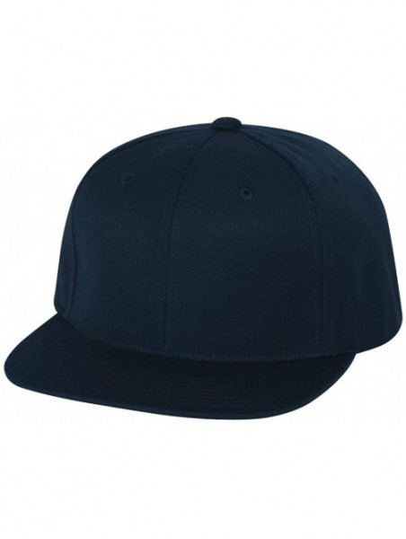 Visors 6-Panel Structured Flat Visor Classic Snapback (6089) - Dark Navy - CZ11NANFBIV $13.01