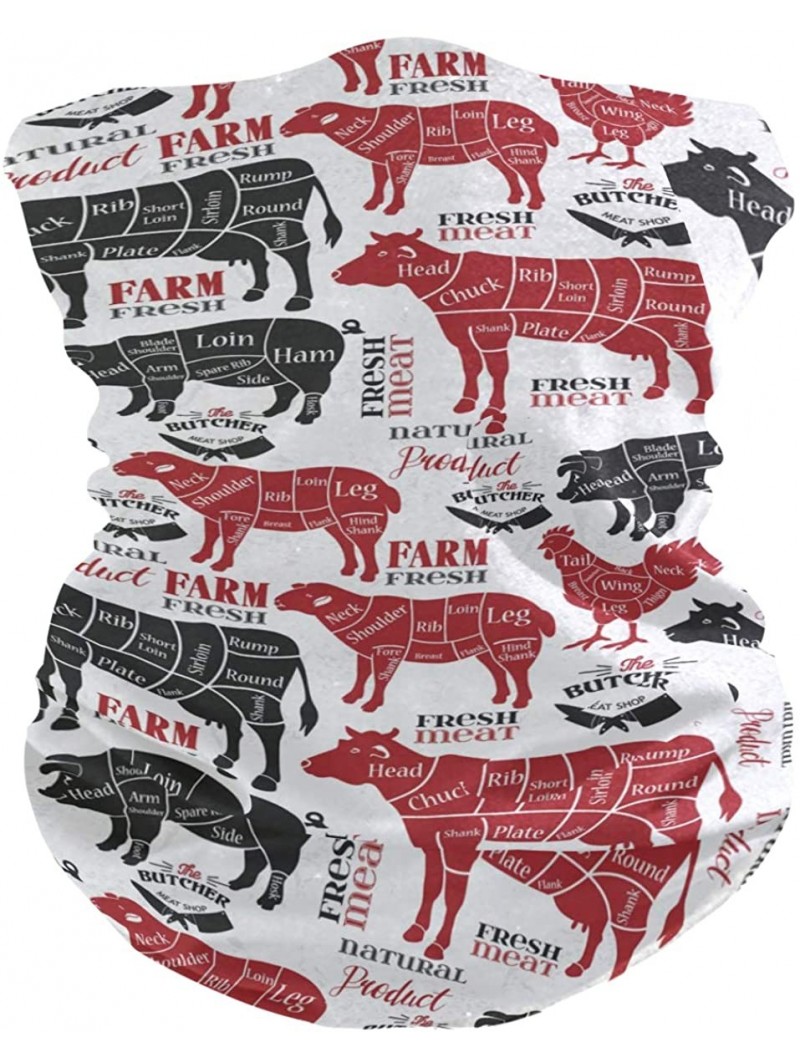 Balaclavas Face Mask Balaclava Half Bandanna - 02meat - CB197SYEGRA $16.76