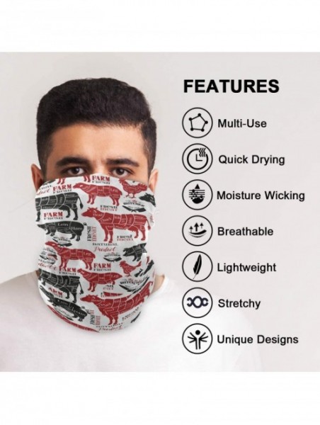 Balaclavas Face Mask Balaclava Half Bandanna - 02meat - CB197SYEGRA $16.76