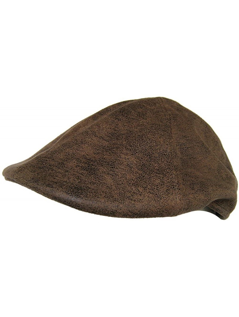 Newsboy Caps 6/4 Duckbill - Brown - C0114WJEIKZ $31.21