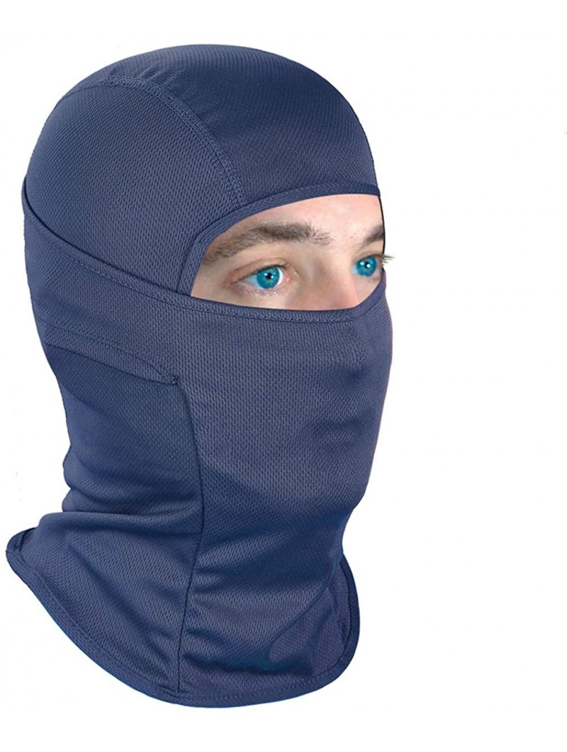 Balaclavas Balaclava Face Mask UV Protection for Men Women Ski Sun Hood Tactical Masks - Navy - CU18U5GQAYZ $15.90