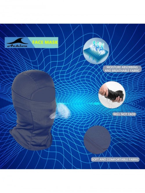 Balaclavas Balaclava Face Mask UV Protection for Men Women Ski Sun Hood Tactical Masks - Navy - CU18U5GQAYZ $15.90