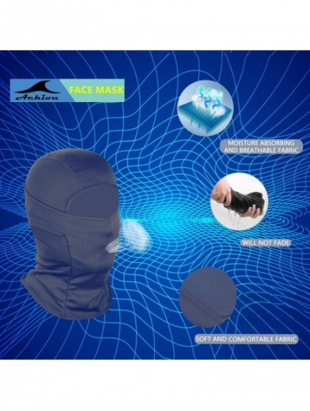 Balaclavas Balaclava Face Mask UV Protection for Men Women Ski Sun Hood Tactical Masks - Navy - CU18U5GQAYZ $15.90