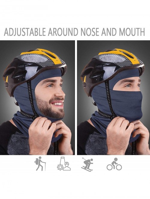 Balaclavas Balaclava Face Mask UV Protection for Men Women Ski Sun Hood Tactical Masks - Navy - CU18U5GQAYZ $15.90