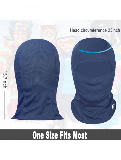 Balaclavas Balaclava Face Mask UV Protection for Men Women Ski Sun Hood Tactical Masks - Navy - CU18U5GQAYZ $15.90