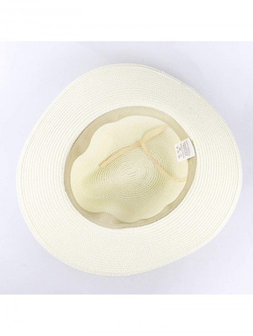 Sun Hats Women Straw Panama Hat Felt Fedora Beach Sun Hat Vintage Headband Wide Brim Straw Roll up Hat UPF 30+ - C61947R8XY9 ...