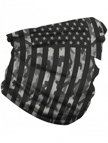 Balaclavas Bandanas Face Scarf Single Pack Print Unisex Headband Head Wrap - American Flag-01 - CH197QYRWRK $13.91