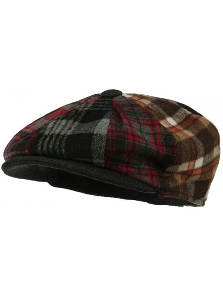 Newsboy Caps Wool Blend Patchwork Men's Newsboy - Multi - CY11NY2RT5R $39.62