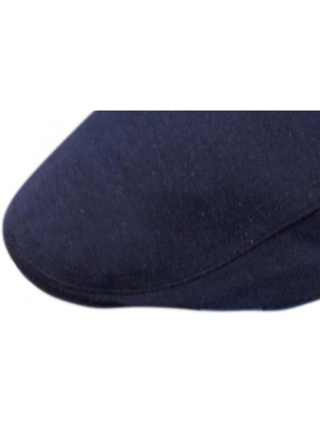 Newsboy Caps Men's Solid Cotton Flat Ivy Gatsby Newsboy Cap Hat - Navy - C712LWGG2QN $11.21