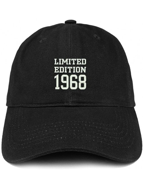 Baseball Caps Limited Edition 1968 Embroidered Birthday Gift Brushed Cotton Cap - Black - CH18D9OGDM8 $27.07