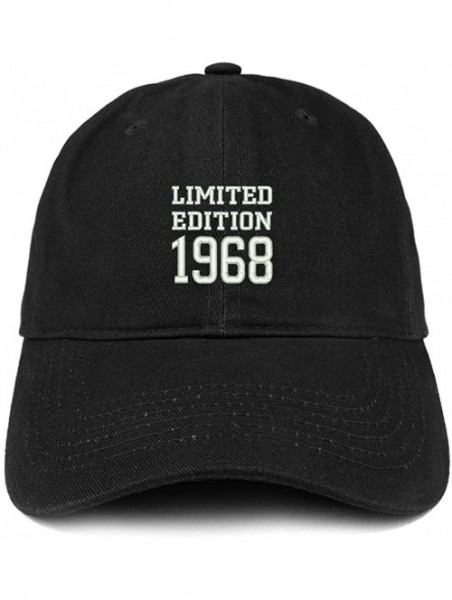 Baseball Caps Limited Edition 1968 Embroidered Birthday Gift Brushed Cotton Cap - Black - CH18D9OGDM8 $27.07