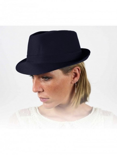 Fedoras Classic Trilby Trilby Hat - Marine - C9110ALKOM9 $50.24