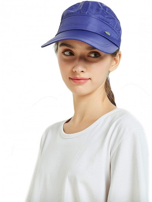 Sun Hats Women's Uv Protection Sun Hat Covertible 2 in 1 Beach Visor Hat Wide Large Brim Thin Cap - Purple - CE18RZ0KG6L $10.15