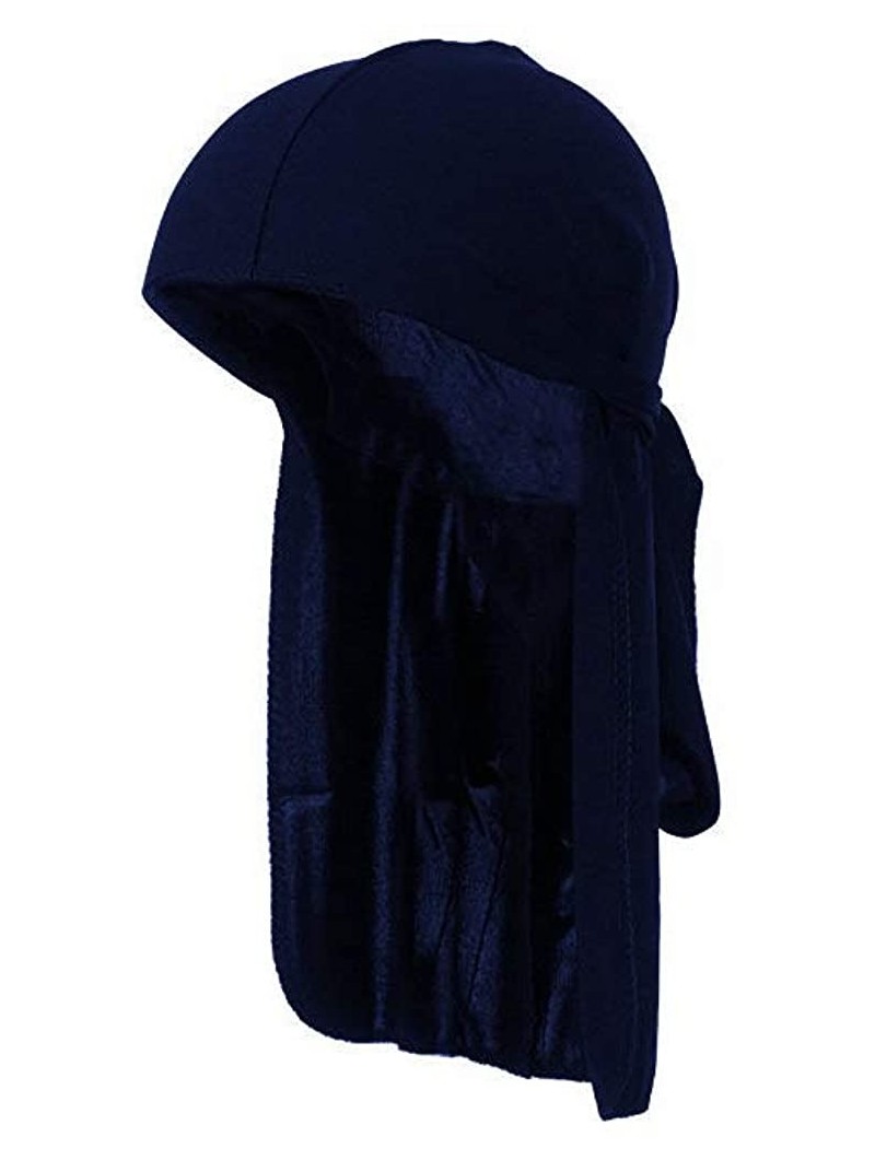 Skullies & Beanies Black Diamond Spandex Durag - Navy - C1185R4HA9H $9.94