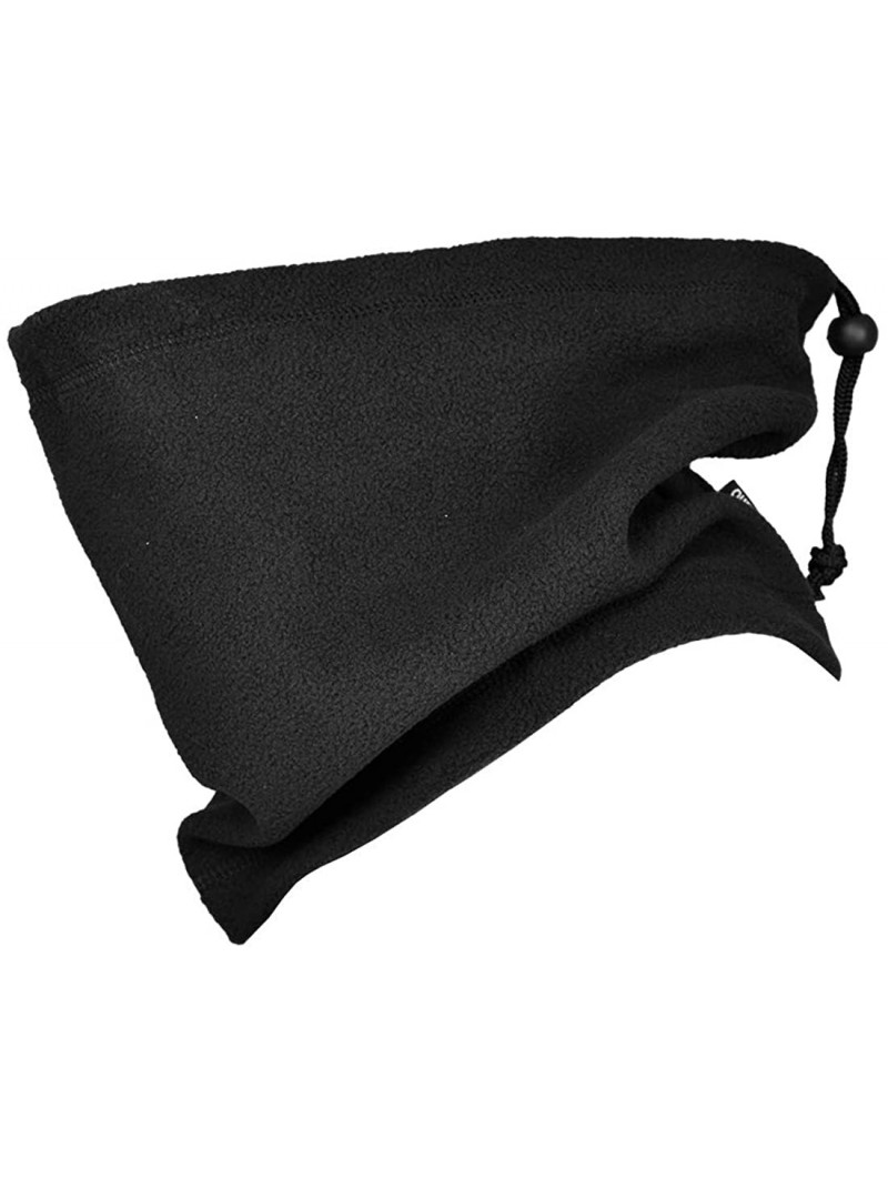 Balaclavas Fleece Face Mask Scarf Neck Gaiter Multi-Season Multifunctional Headwear for Men Women - Black - CY197X00SU9 $11.24