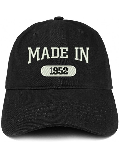 Baseball Caps Made in 1952 Embroidered 68th Birthday Brushed Cotton Cap - Black - C318C9D4ZCE $23.78