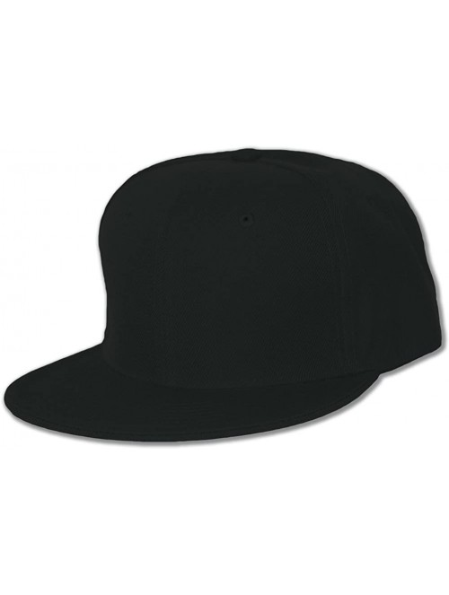 Baseball Caps Blank Flat Curved Hat - 7 1/4- Black - CO112BXZYV1 $12.22