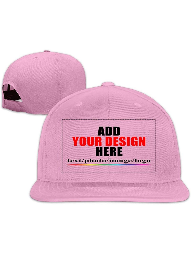 Baseball Caps Custom Baseball Caps- Design Your Own Hat- Team Photo Text Logo Graphic Print - Baseball-b Pink - CL18U0523E2 $...