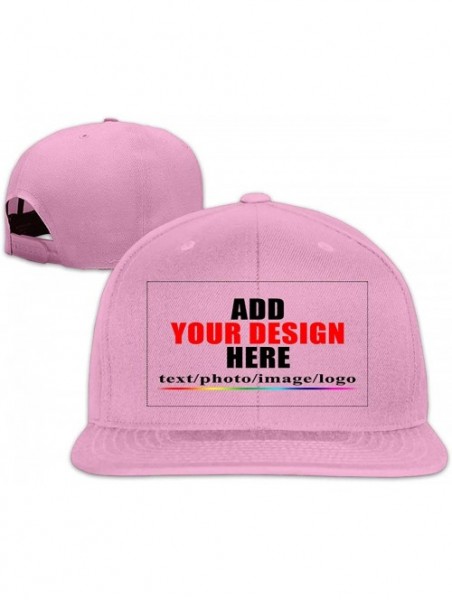 Baseball Caps Custom Baseball Caps- Design Your Own Hat- Team Photo Text Logo Graphic Print - Baseball-b Pink - CL18U0523E2 $...