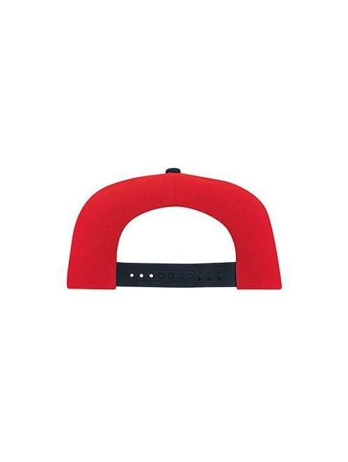 Baseball Caps Custom Snapback Hat Otto Embroidered Your Own Text Flatbill Bill Snapback - Red/Navy Bill - CC187D5WOWM $36.53