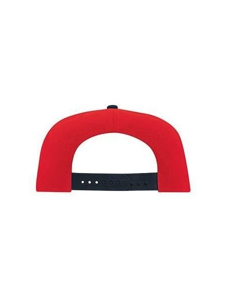 Baseball Caps Custom Snapback Hat Otto Embroidered Your Own Text Flatbill Bill Snapback - Red/Navy Bill - CC187D5WOWM $36.53