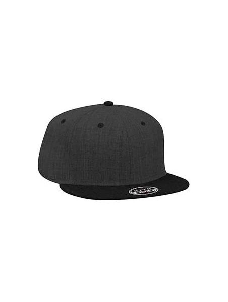 Baseball Caps Custom Snapback Hat Otto Embroidered Your Own Text Flatbill Bill Snapback - Dark Heather Gray/Black Bill - C918...