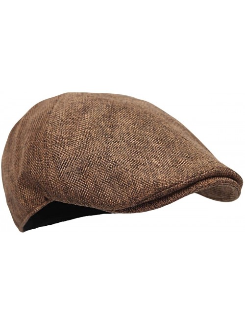 Newsboy Caps Flat Cap Summer Cool Ivy Style Neutral Color Newsboy Hat AM3998 - Easy_brown - CV18W707AK5 $17.98