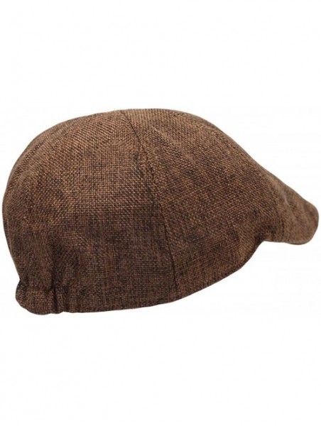 Newsboy Caps Flat Cap Summer Cool Ivy Style Neutral Color Newsboy Hat AM3998 - Easy_brown - CV18W707AK5 $17.98