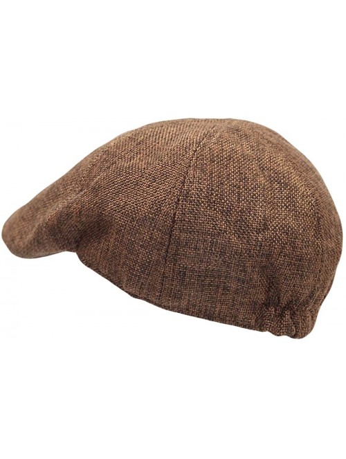 Newsboy Caps Flat Cap Summer Cool Ivy Style Neutral Color Newsboy Hat AM3998 - Easy_brown - CV18W707AK5 $17.98