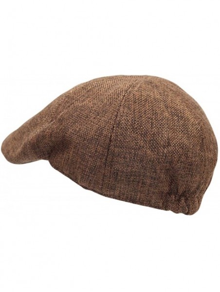 Newsboy Caps Flat Cap Summer Cool Ivy Style Neutral Color Newsboy Hat AM3998 - Easy_brown - CV18W707AK5 $17.98